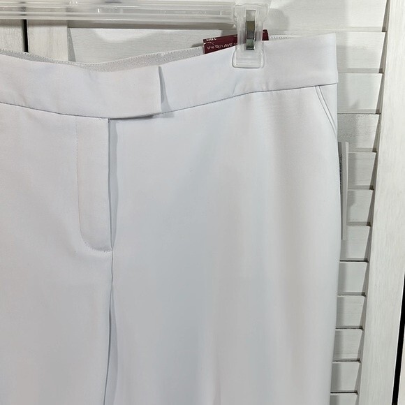 White Dress Pants Size 16 Straight Leg Investments NWT - Picture 7 of 12